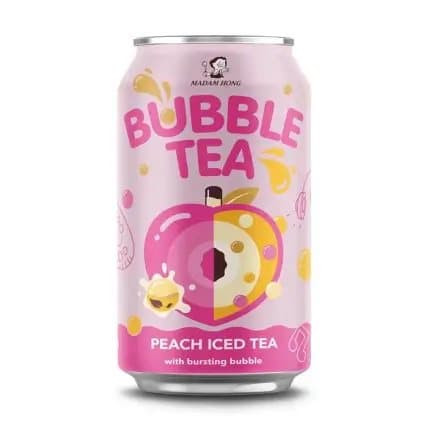 Madam Hong Bubble Tea Peach -jäätee 320ml