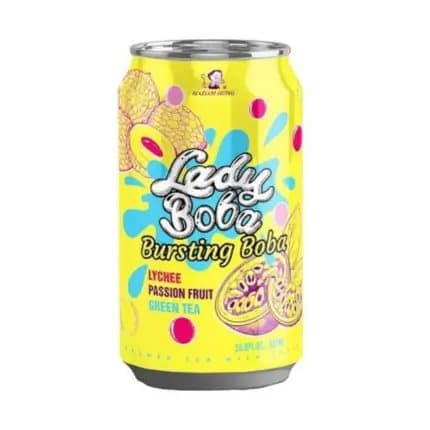 Lady Boba Bubble Tea Lychee Passionsfrukt 320ml