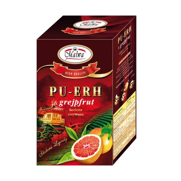 PU-ERH punainen tee ja greipin makuinen 20 pussia / MALWA