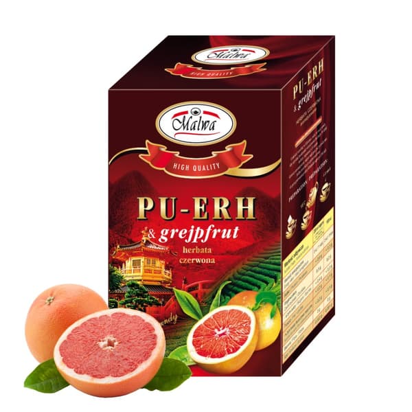 PU-ERH Rött te och grapefruktsmak 20 påsar / MALWA