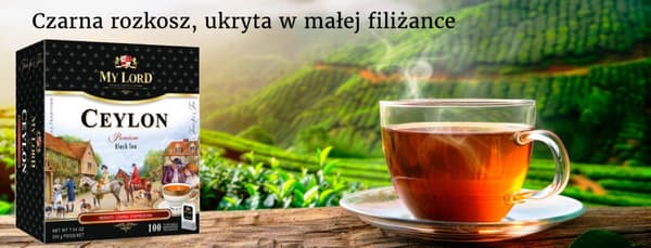 Svart te i påse CEYLON MY LORD 100 påsar / MALWA