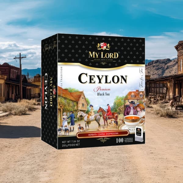 Svart te i påse CEYLON MY LORD 100 påsar / MALWA