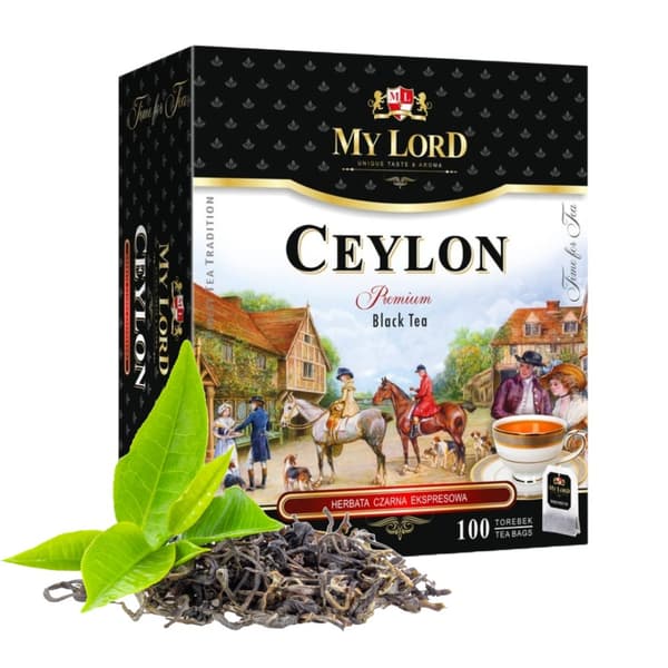 Svart te i påse CEYLON MY LORD 100 påsar / MALWA