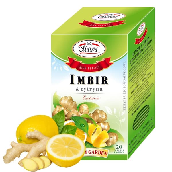 Urte- og frugtte med ingefær og citron med smag 20 breve / MALWA