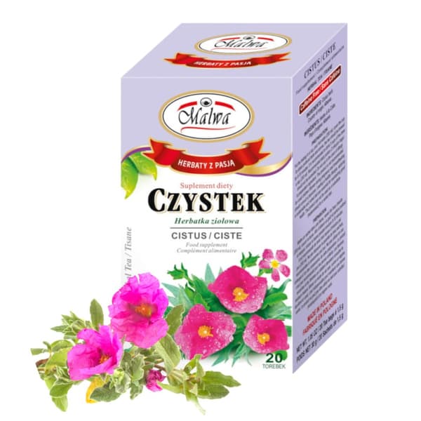 Ravintolisä CZYSTEK Yrttitee 20 pussia / MALWA