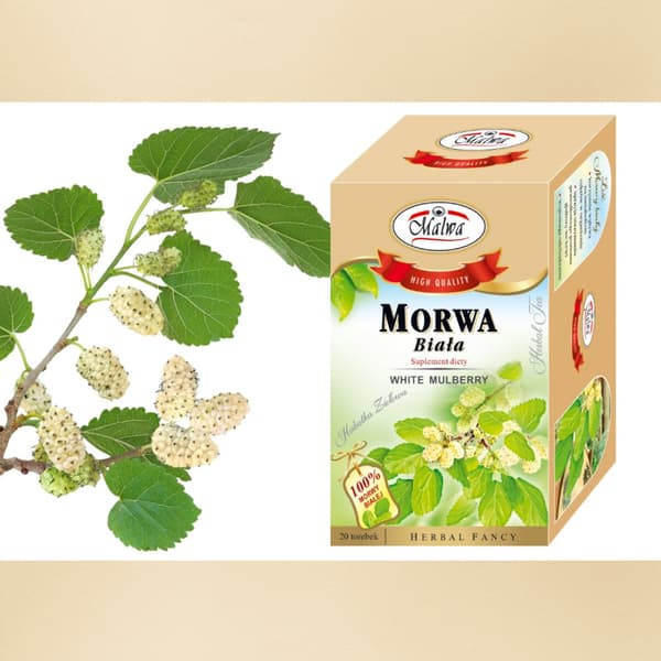 Ravintolisä VALKOINEN MULPERINMARJA Yrttitee 20 pussia / MALWA