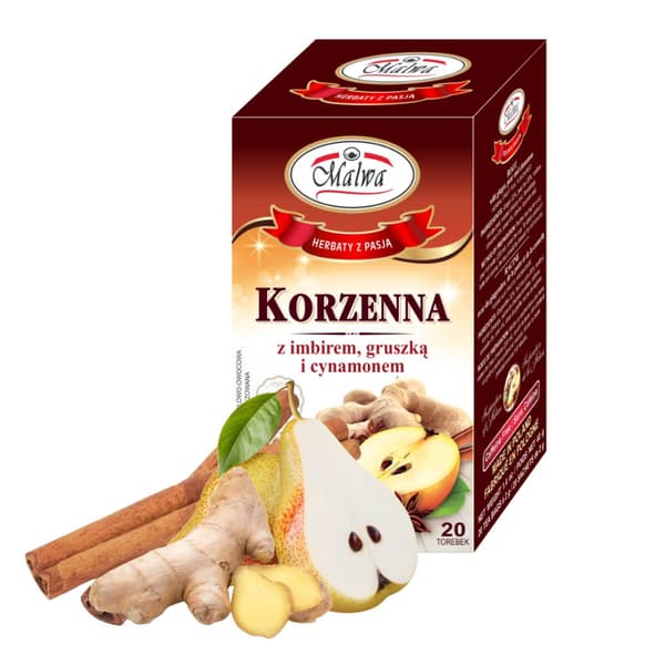 Krydret urte- og frugtte med ingefær, pære og kanel 20 breve / MALWA