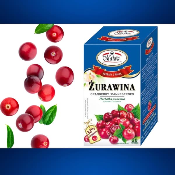Fruktte Tranbär 20 påsar / MALWA