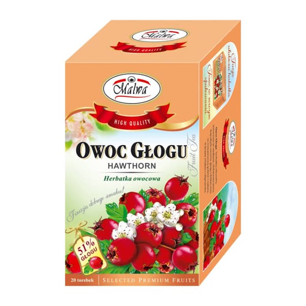 Frukt- och örtte HAGTORNSFRUKT 20 påsar / MALWA