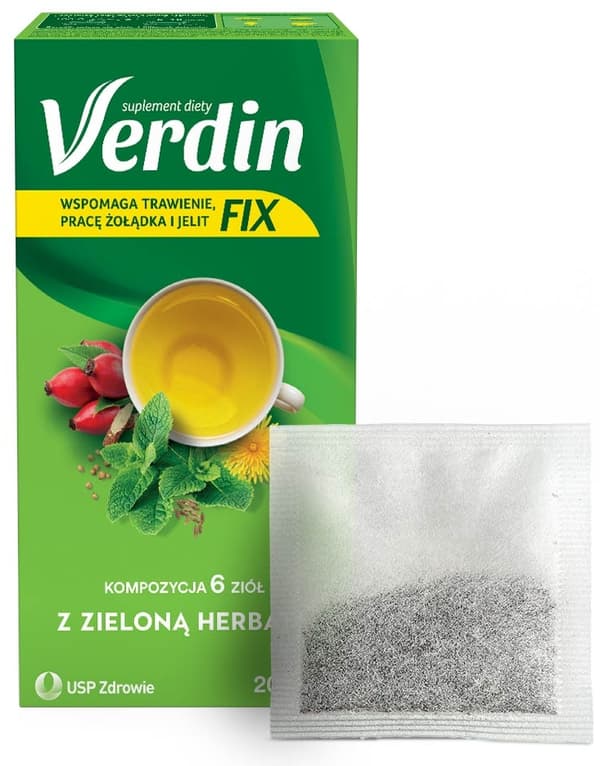 Verdin Fix vihreällä teellä 20 pussia