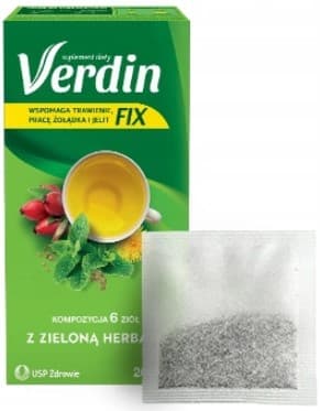 Verdin Fix vihreällä teellä 20 pussia