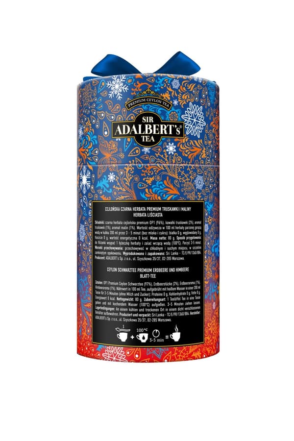 Ceylon musta irtolehtitee LOVE rusetilla ADALBERT'S 80 g