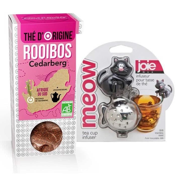 Black cat-fish te infuser + Cedarberg Rooibos te