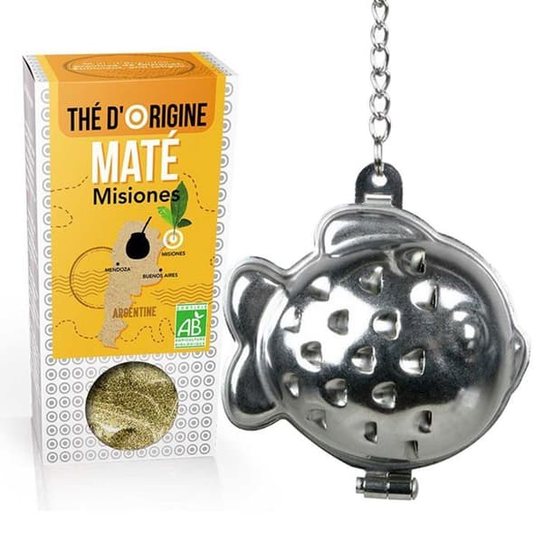 Infusionsapparat för vit kattfisk-te + argentinsk Mate-infusion