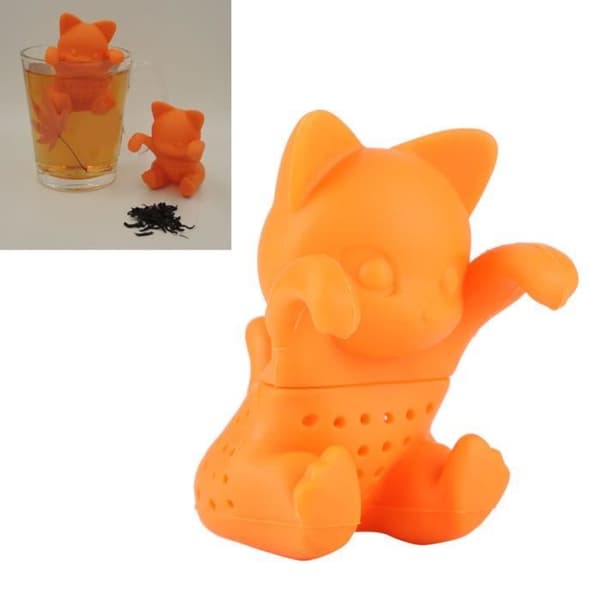 Tesil Cat Shape Silikon Te Infuser Tillbehör för hemmakontoret