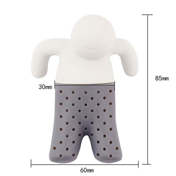 Manformad silikon te-infuserare