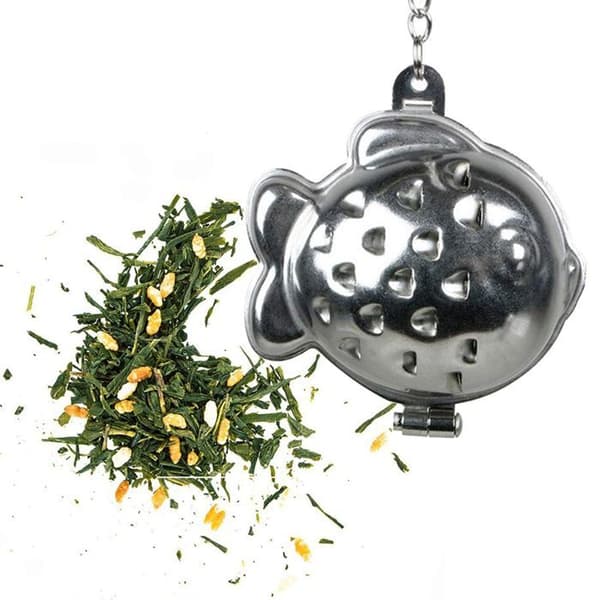 Vit kattfisk teboll + Genmaicha grönt te 100 g
