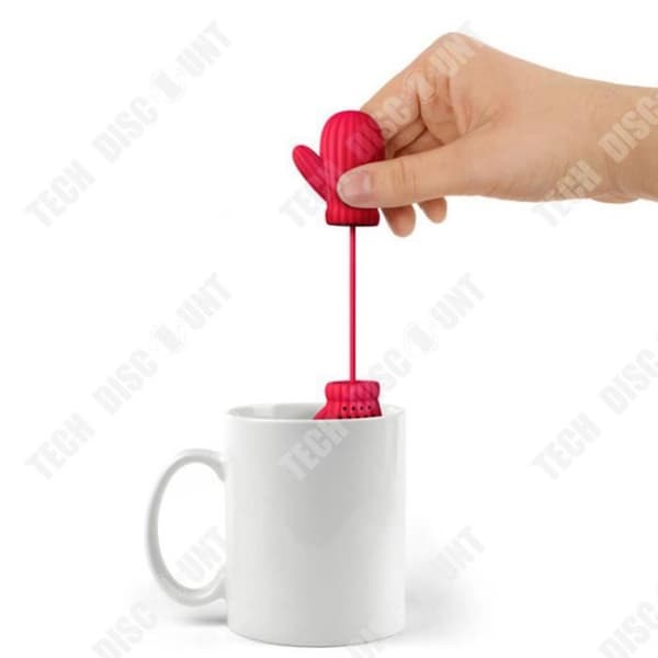 TD® Handskar Tekanna Tepåsar Teavskum Filter Creative Tekanna Hushållsartiklar Ätbart silikonmaterial