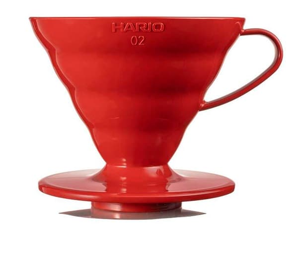Infuser - teepass för Hario - 0502010029 - droppande i plast V60-02 röd