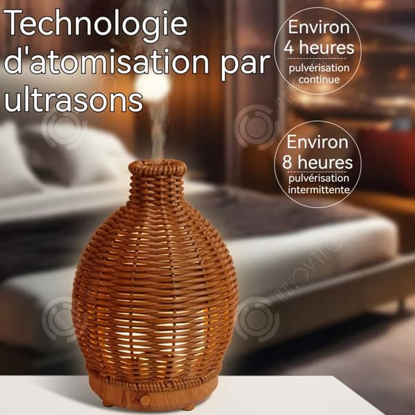 INN Aromaterapimaskin 80ml ultraljudsscan intelligent skydd mot vatten- och strömavbrott diffusor