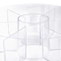 Miniatyrbild 6 av 6: Relaxdays Round Tea Box, Presentbox, Tepåse, Spice, Lock, 6 Fack, HxD 7,5x20 cm, Transparent