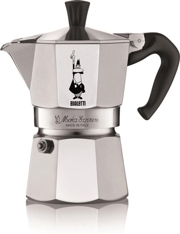 Bialetti Moka Express Moka gryde Aluminium, Sort