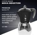 Miniatyrbillede 7 af 8: Bialetti Moka Induktion Moka-kande 6 tz