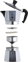 Pikkukuva 3 / 9: Bialetti Moka Express Moka kattila 0,2 L alumiinia, musta