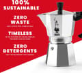 Pikkukuva 9 / 9: Bialetti Moka Express Moka kattila 0,2 L alumiinia, musta