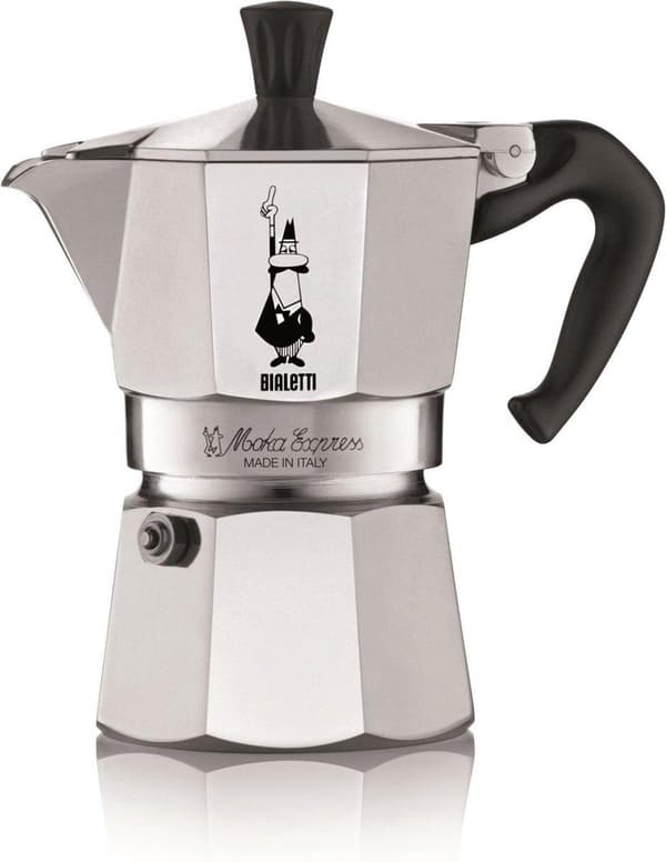 Bialetti Moka Express Moka kattila 0,2 L alumiinia, musta