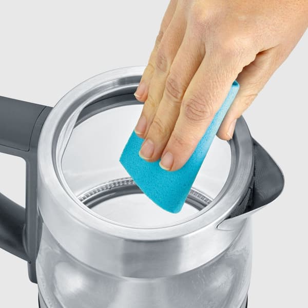 Severin WK 3473 electric kettle 1 L 2200 W Stainless steel, Transparent