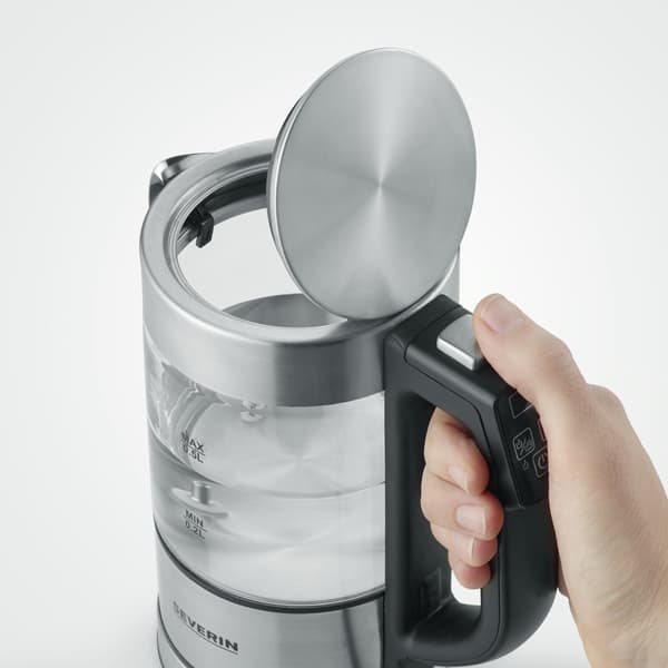 Severin WK 3458 electric kettle 0.5 L 1100 W Black, Transparent