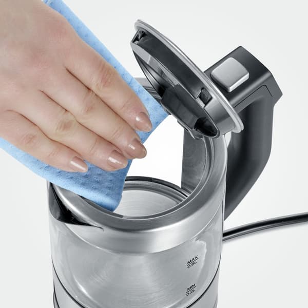 Severin WK 3458 electric kettle 0.5 L 1100 W Black, Transparent