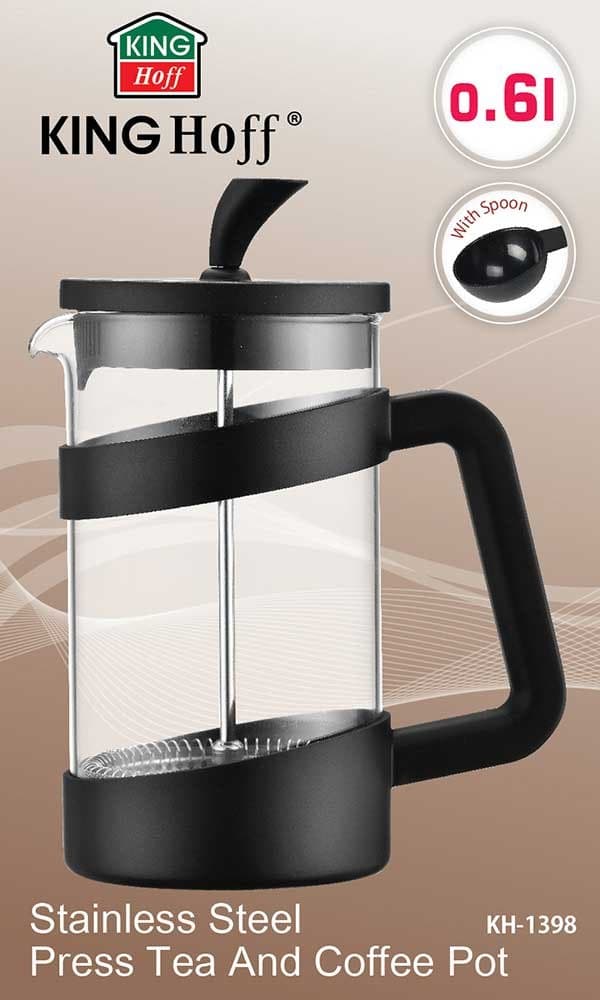 KINGHOFF KAFFE/TE BRYGER MED TRYCK 600m KH-1398