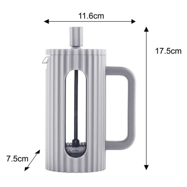 PISTON KAFFE-/TEMAGER 350ml KLAUSBERG KB-7742 GRÅ