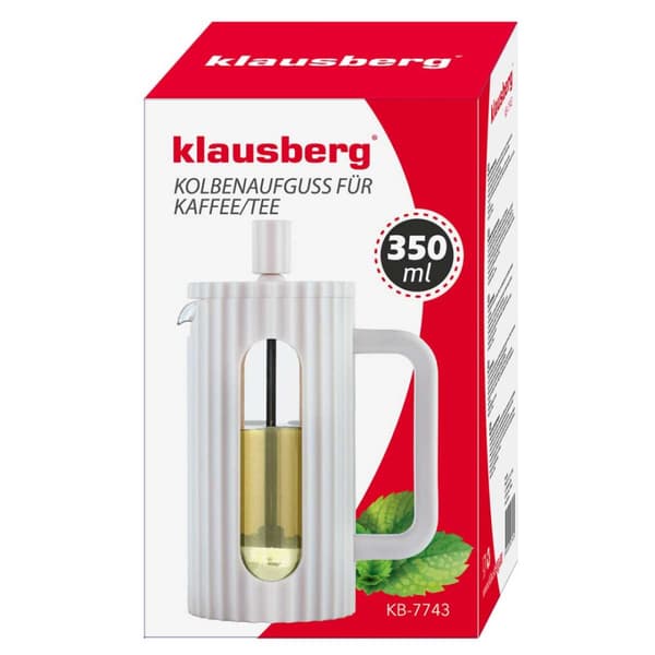 KOLV KAFFE/TE KOLKARE 350ml KLAUSBERG KB-7743 WHITE