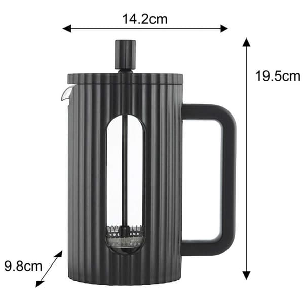 KOLV KAFFE/TE KOLKARE 600ml KLAUSBERG KB-7746 SVART
