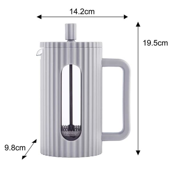 KOLV KAFFE/TE KOPP 600ml KLAUSBERG KB-7747 GRÅ