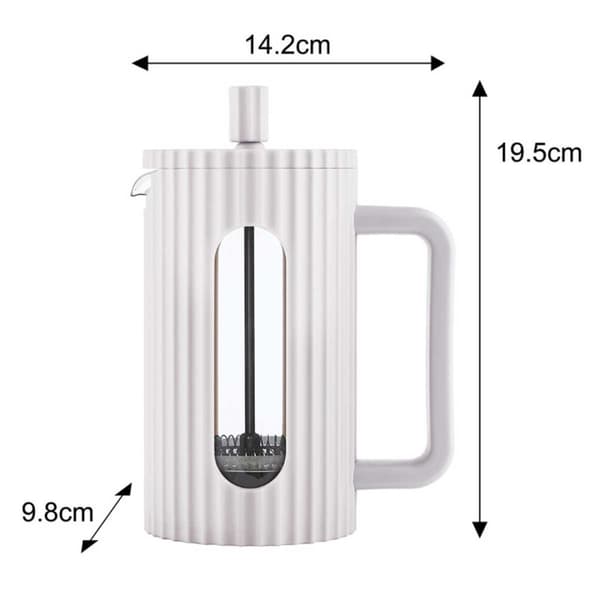 KOLV KAFFE/TE KOLKARE 600ml KLAUSBERG KB-7748 WHITE
