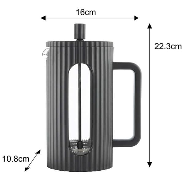 KOLV KAFFE/TE KOPP 1000ml KLAUSBERG KB-7751 SVART