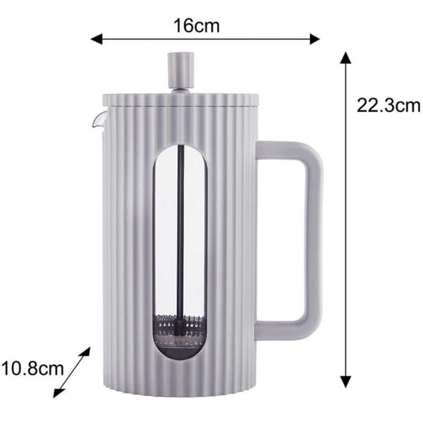 KOLV KAFFE/TE KOPP 1000ml KLAUSBERG KB-7752 GRÅ