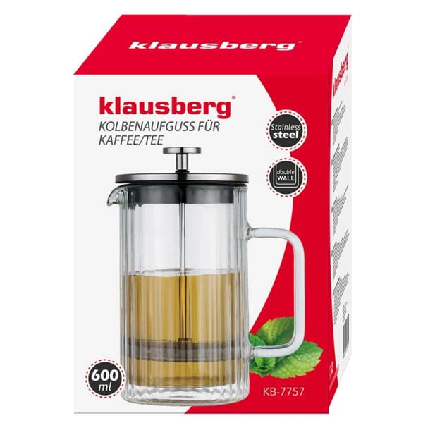 TERMISK KAFFE/TE KOLVMASKIN 600ml KLAUSBERG KB-7757