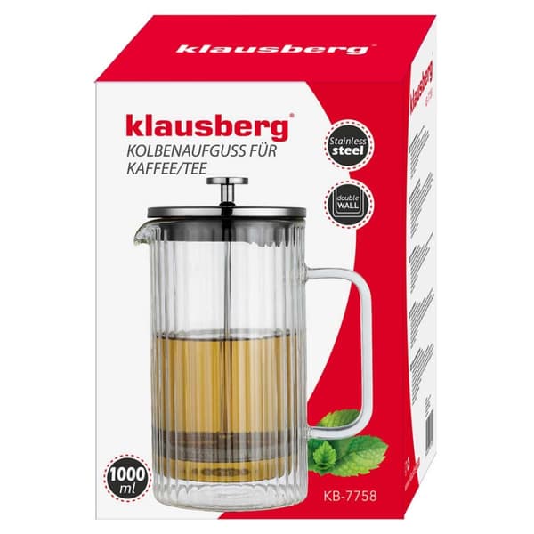TERMISK KAFFE/TE KOLVMASKIN 1000ml KLAUSBERG KB-7758