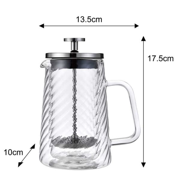 TERMINEN KAHVIN/TEEN mäntäkone 350 ml KLAUSBERG KB-7762