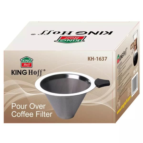 KINGHOFF KH-1637 KAFFEFILTER AV STÅL