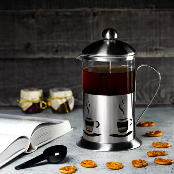 KINGHOFF KAFFE/TEMASKINER MED TRYK 350ml KH-4830