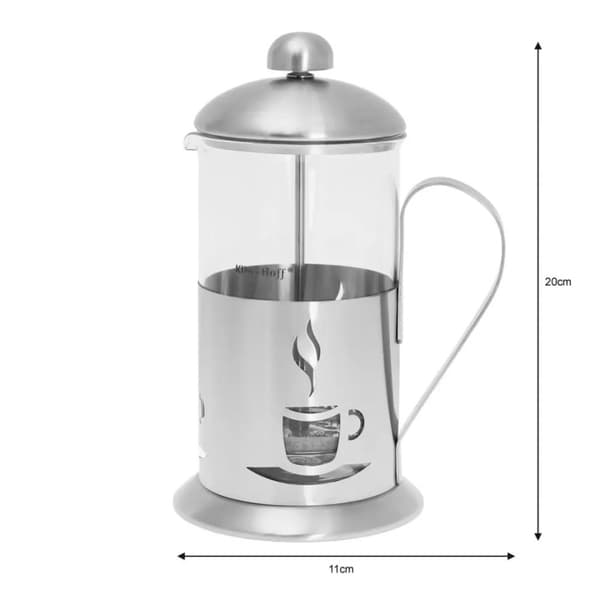 KINGHOFF KAFFE/TEMASKINER MED TRYK 600ml KH-4831