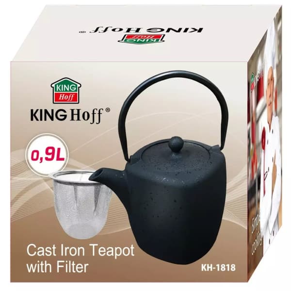 STØBEJERN INFUSER 900ml MED FILTER KINGHOFF KH-1818