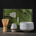 Miniatyrbild 1 av 6: INF Matcha Visp Set CT Fyra Delar - Vit Crackle Glasyr