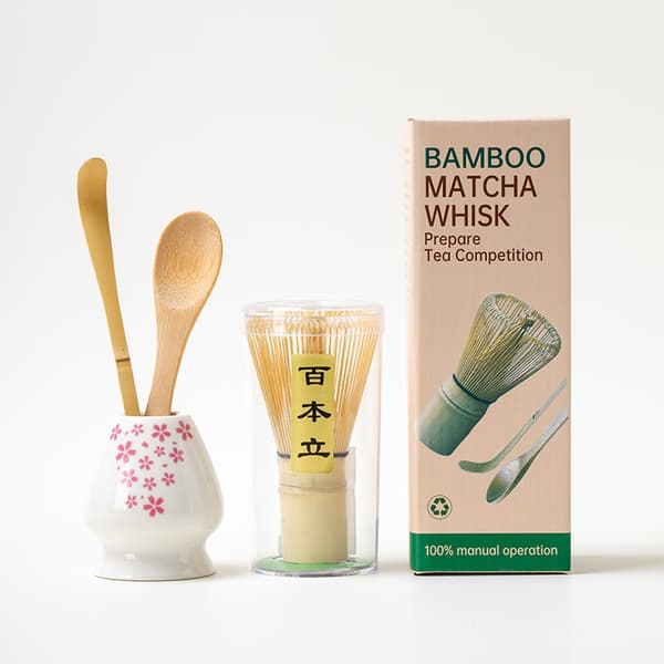 INF Matcha Whisk Sæt SQ Lille Sæt 4 stk Sakura Ny Æske